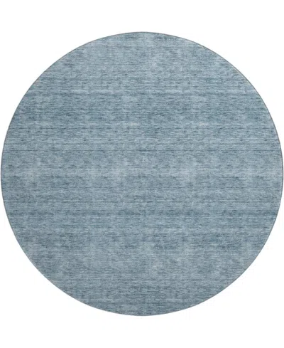Dalyn Soft Essentials Machine Washable Se1 8'x8' Round Area Rug In Blue
