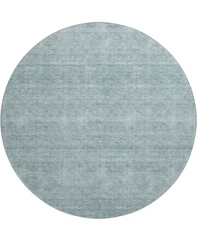 Dalyn Soft Essentials Machine Washable Se1 8'x8' Round Area Rug In Blue