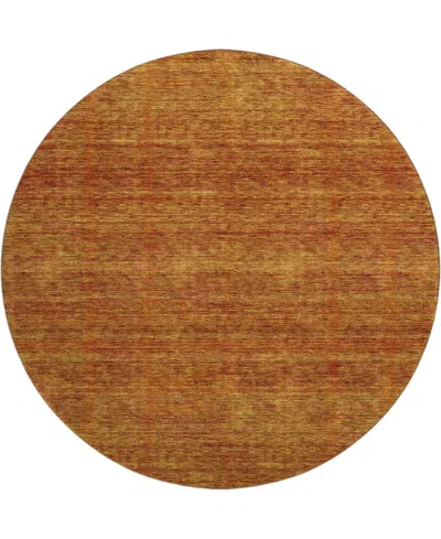 Dalyn Soft Essentials Machine Washable Se1 8'x8' Round Area Rug In Brown