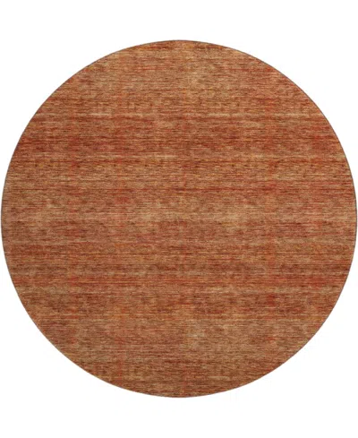 Dalyn Soft Essentials Machine Washable Se1 8'x8' Round Area Rug In Brown