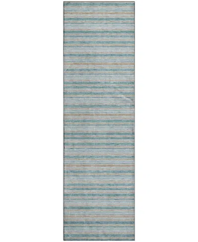 Dalyn Soft Essentials Machine Washable Se2 2'3"x7'6" Runner Area Rug In Blue