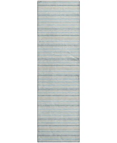 Dalyn Soft Essentials Machine Washable Se2 2'3"x7'6" Runner Area Rug In Blue