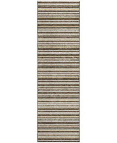 Dalyn Soft Essentials Machine Washable Se2 2'3"x7'6" Runner Area Rug In Brown