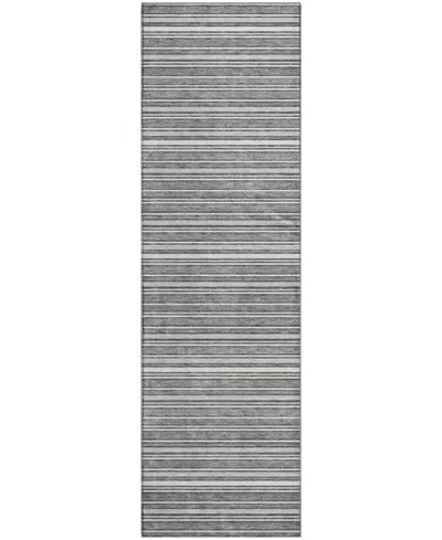 Dalyn Soft Essentials Machine Washable Se2 2'3"x7'6" Runner Area Rug In Gray