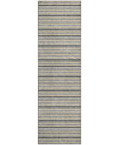 Dalyn Soft Essentials Machine Washable Se2 2'3"x7'6" Runner Area Rug In Gray