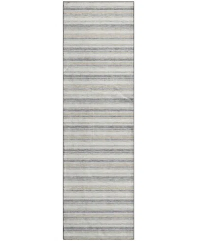 Dalyn Soft Essentials Machine Washable Se2 2'3"x7'6" Runner Area Rug In Gray