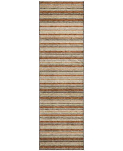 Dalyn Soft Essentials Machine Washable Se2 2'3"x7'6" Runner Area Rug In Brown