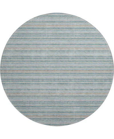 Dalyn Soft Essentials Machine Washable Se2 8'x8' Round Area Rug In Animal Print