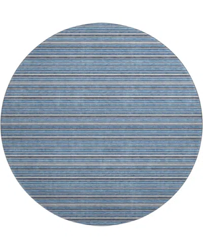 Dalyn Soft Essentials Machine Washable Se2 8'x8' Round Area Rug In Blue