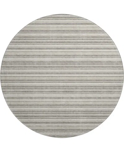 Dalyn Soft Essentials Machine Washable Se2 8'x8' Round Area Rug In Animal Print