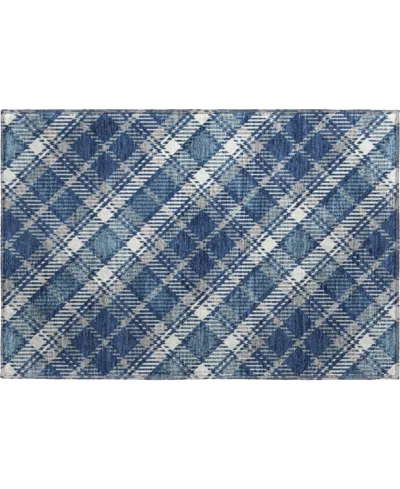 Dalyn Soft Essentials Machine Washable Se3 1'8"x2'6" Area Rug In Blue