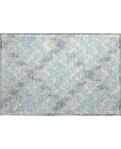 Dalyn Soft Essentials Machine Washable Se3 1'8"x2'6" Area Rug In Blue
