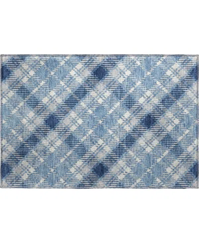 Dalyn Soft Essentials Machine Washable Se3 1'8"x2'6" Area Rug In Blue