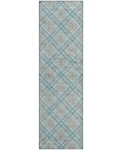 Dalyn Soft Essentials Machine Washable Se3 2'3"x7'6" Runner Area Rug In Blue