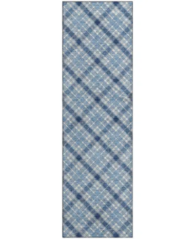 Dalyn Soft Essentials Machine Washable Se3 2'3"x7'6" Runner Area Rug In Blue
