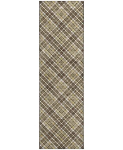 Dalyn Soft Essentials Machine Washable Se3 2'3"x7'6" Runner Area Rug In Brown