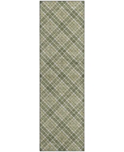Dalyn Soft Essentials Machine Washable Se3 2'3"x7'6" Runner Area Rug In Green