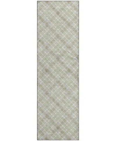 Dalyn Soft Essentials Machine Washable Se3 2'3"x7'6" Runner Area Rug In Green