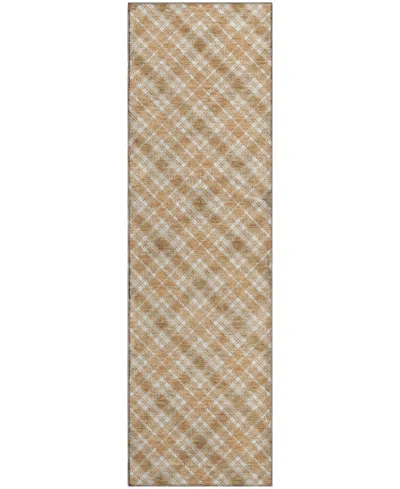 Dalyn Soft Essentials Machine Washable Se3 2'3"x7'6" Runner Area Rug In Brown