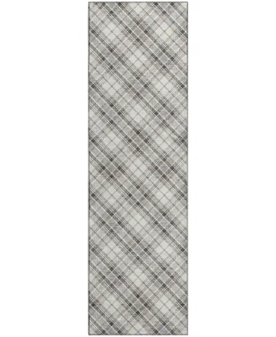 Dalyn Soft Essentials Machine Washable Se3 2'3"x7'6" Runner Area Rug In Gray