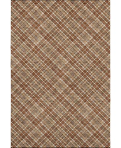 Dalyn Soft Essentials Machine Washable Se3 5'x7'6" Area Rug In Brown
