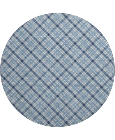 Dalyn Soft Essentials Machine Washable Se3 8'x8' Round Area Rug In Blue