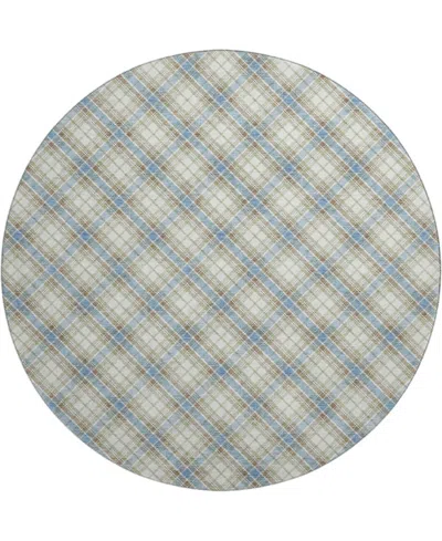 Dalyn Soft Essentials Machine Washable Se3 8'x8' Round Area Rug In Blue