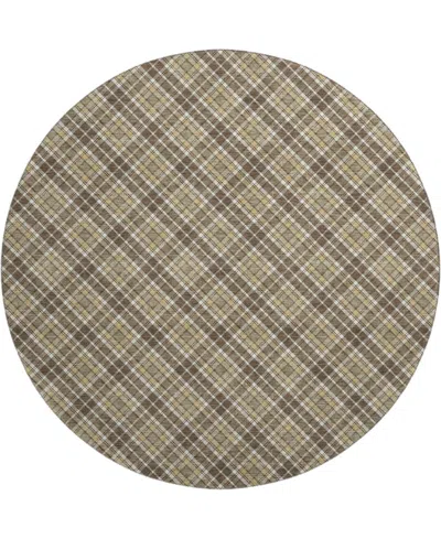 Dalyn Soft Essentials Machine Washable Se3 8'x8' Round Area Rug In Neutral
