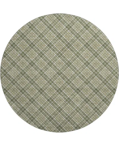 Dalyn Soft Essentials Machine Washable Se3 8'x8' Round Area Rug In Green