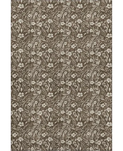 Dalyn Soft Essentials Machine Washable Se4 10'x14' Area Rug In Brown