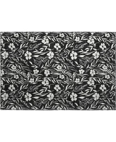 Dalyn Soft Essentials Machine Washable Se4 1'8"x2'6" Area Rug In Black