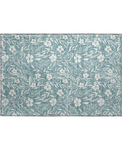 Dalyn Soft Essentials Machine Washable Se4 1'8"x2'6" Area Rug In Blue