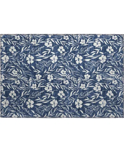 Dalyn Soft Essentials Machine Washable Se4 1'8"x2'6" Area Rug In Blue
