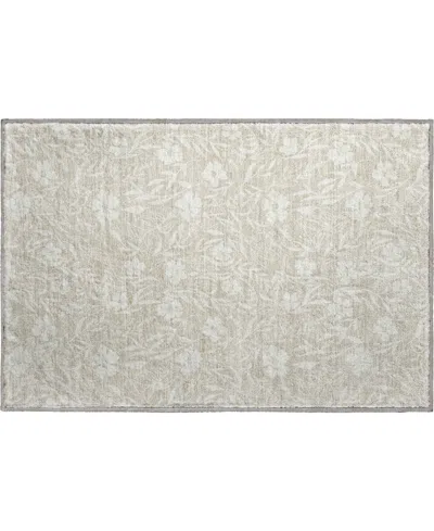Dalyn Soft Essentials Machine Washable Se4 1'8"x2'6" Area Rug In Gray