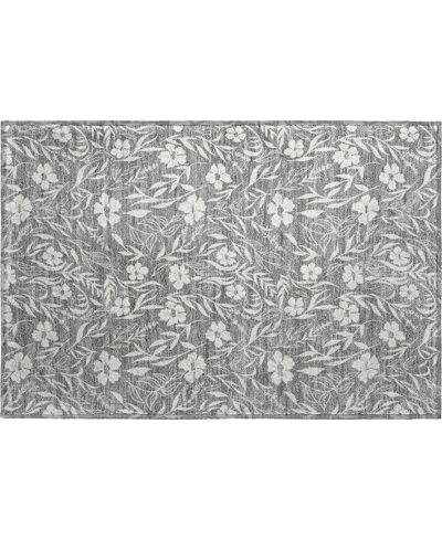 Dalyn Soft Essentials Machine Washable Se4 1'8"x2'6" Area Rug In Gray