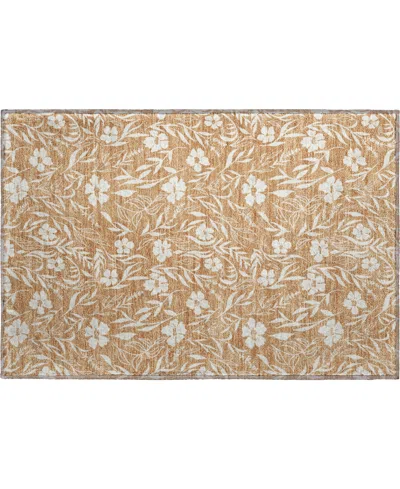 Dalyn Soft Essentials Machine Washable Se4 1'8"x2'6" Area Rug In Brown