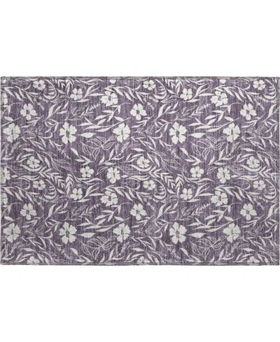 Dalyn Soft Essentials Machine Washable Se4 1'8"x2'6" Area Rug In Purple
