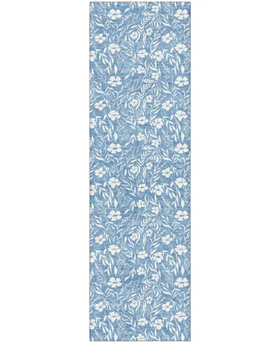 Dalyn Soft Essentials Machine Washable Se4 2'3"x7'6" Runner Area Rug In Blue