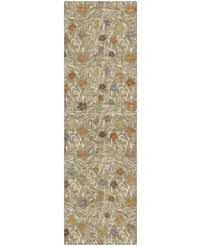 Dalyn Soft Essentials Machine Washable Se4 2'3"x7'6" Runner Area Rug In Brown