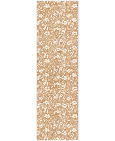 Dalyn Soft Essentials Machine Washable Se4 2'3"x7'6" Runner Area Rug In Brown