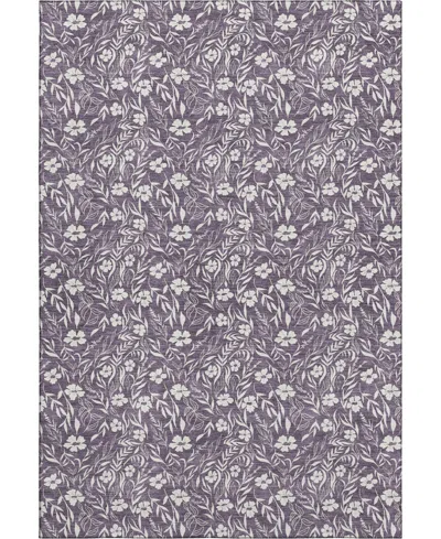Dalyn Soft Essentials Machine Washable Se4 2'6"x3'10" Area Rug In Purple