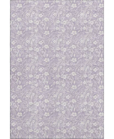 Dalyn Soft Essentials Machine Washable Se4 8'x10' Area Rug In Purple