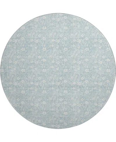 Dalyn Soft Essentials Machine Washable Se4 8'x8' Round Area Rug In Blue