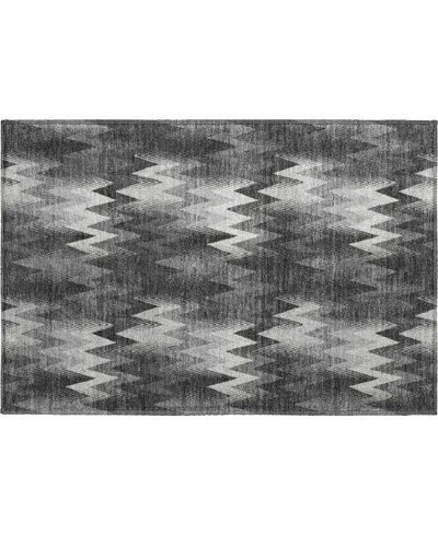 Dalyn Soft Essentials Machine Washable Se5 1'8"x2'6" Area Rug In Black