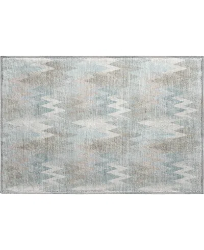 Dalyn Soft Essentials Machine Washable Se5 1'8"x2'6" Area Rug In Gray