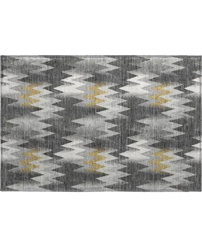 Dalyn Soft Essentials Machine Washable Se5 1'8"x2'6" Area Rug In Gray