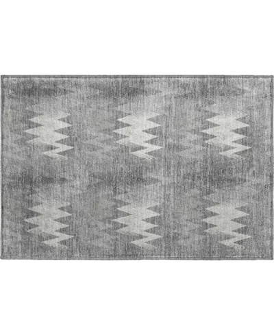 Dalyn Soft Essentials Machine Washable Se5 1'8"x2'6" Area Rug In Gray