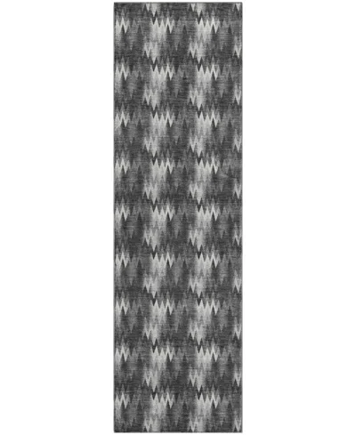 Dalyn Soft Essentials Machine Washable Se5 2'3"x7'6" Runner Area Rug In Black