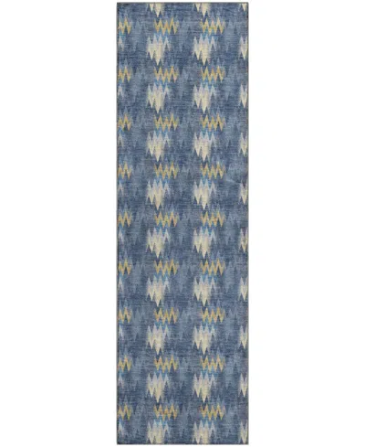 Dalyn Soft Essentials Machine Washable Se5 2'3"x7'6" Runner Area Rug In Blue