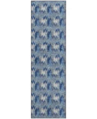 Dalyn Soft Essentials Machine Washable Se5 2'3"x7'6" Runner Area Rug In Blue